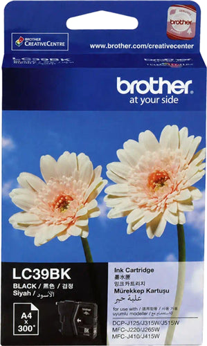 Brother LC39BK ink cartridge 1 pc(s) Original Standard Yield Photo black