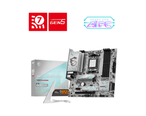 MSI B850M GAMING PLUS WIFI motherboard AMD B850 Socket AM5 micro ATX