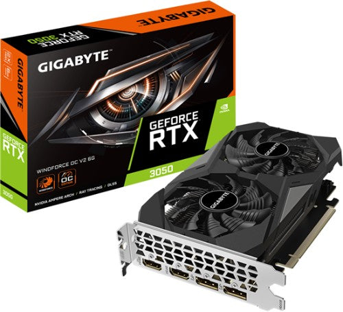 GIGABYTE GeForce RTX 3050 WINDFORCE OC V2 6G NVIDIA 6 GB GDDR6