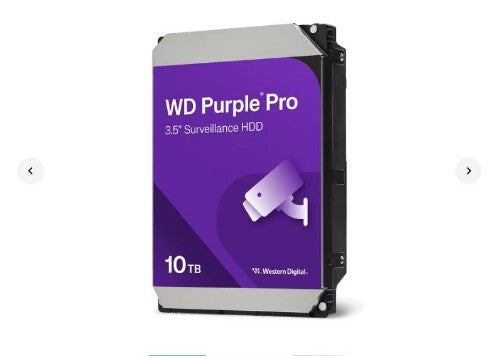 Western Digital Purple Pro WD102PURP internal hard drive 10 TB 7200 RPM 512 MB 3.5" Serial ATA III