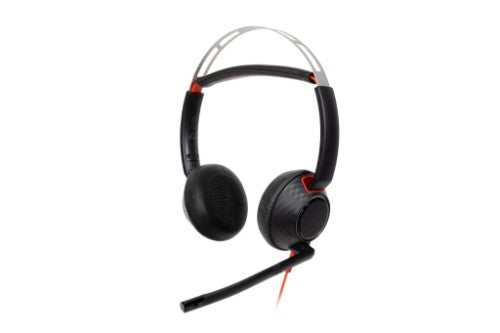 HP Poly Blackwire 5220 Stereo USB-C Headset +3.5mm Plug +USB-C/A Adapter