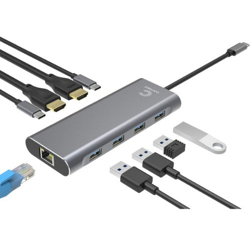 Comsol CMMP10 laptop dock/port replicator Wired USB 3.2 Gen 1 (3.1 Gen 1) Type-C Silver