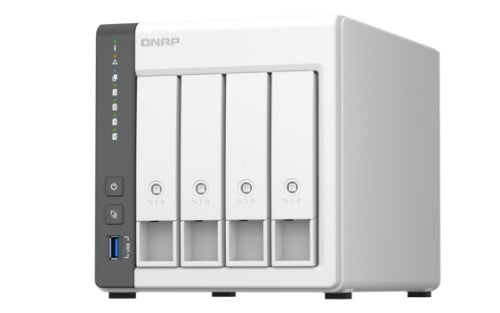 QNAP TS-433 NAS Tower ARM Cortex-A55 4 GB 16 TB HDD QNAP Turbo System White