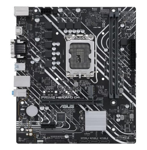 ASUS PRIME H610M-D D4-CSM motherboard Intel H610 LGA 1700 micro ATX