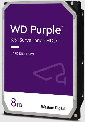 Western Digital Blue Purple internal hard drive 8 TB 5400 RPM 256 MB 3.5" Serial ATA III