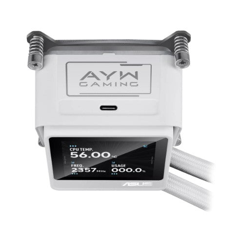 ASUS AYW Gaming LC 360 ARGB LCD White Edition Processor All-in-one liquid cooler 12 cm 1 pc(s)