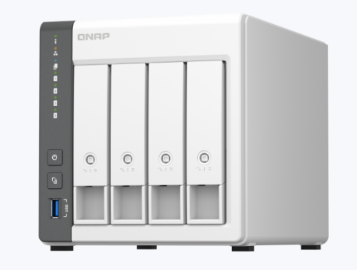 QNAP TS-433 NAS Tower ARM Cortex-A55 4 GB 0 TB QNAP QTS White