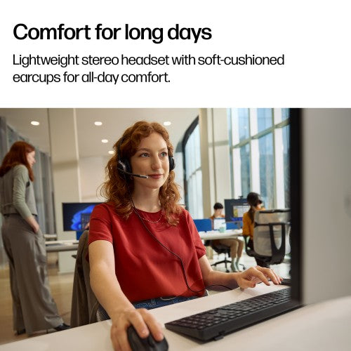 HP Poly Mission 615 Monaural USB Wired Headset