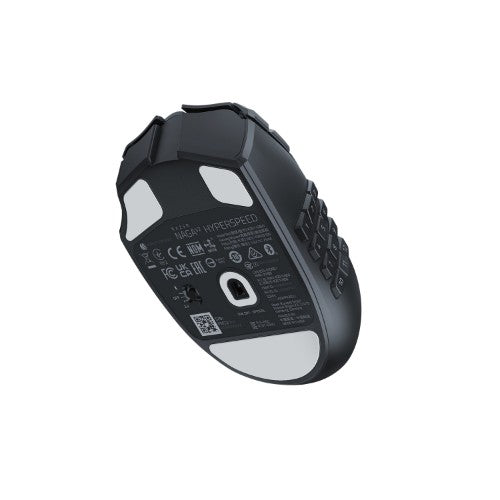 Razer Naga V2 HyperSpeed mouse Gaming Right-hand RF Wireless + Bluetooth Optical 30000 DPI