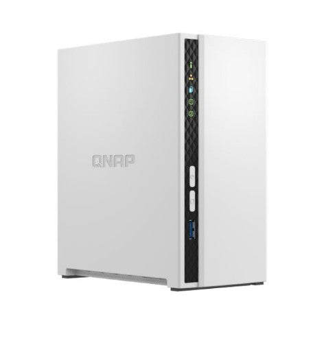 QNAP TS-233 NAS/storage server Tower ARM Cortex-A55 2 GB 0 TB QNAP QTS White