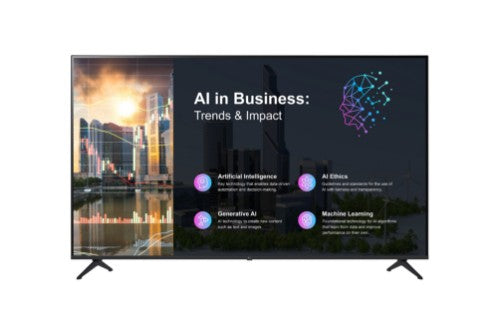 LG 50PK640S Signage Display Digital signage flat panel 127 cm (50") LED 260 cd/m² 4K Ultra HD Black Built-in processor WebOS 16/7