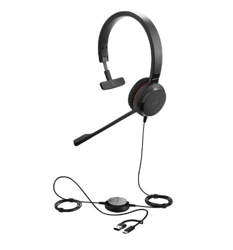 Jabra Evolve 30 II Headset Wired Head-band Office/Call center USB Type-C / USB Type-A Black