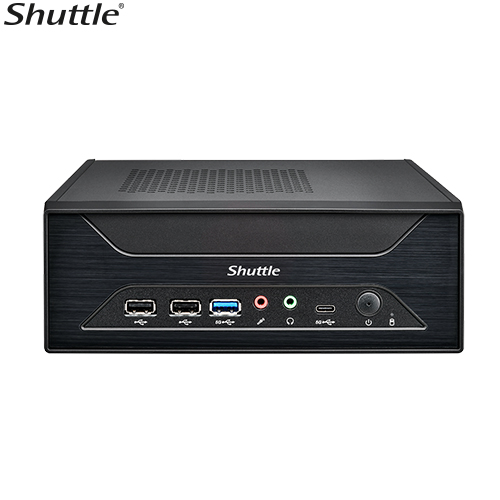 Shuttle XPC slim Barebone XH810 - S1851, Intel H810, 1xDP, 2xHDMI, 3x COM (RS232) , 2x Intel LAN,2x2.5", 8x USB, 3x M.2, 24/7 permanent operation