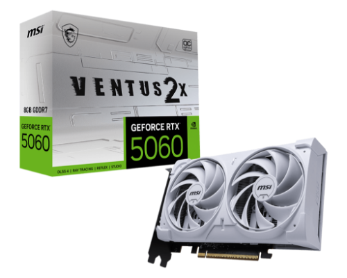 MSI GeForce RTX 5060 8G VENTUS 2X OC WHITE NVIDIA 8 GB GDDR7