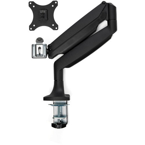 StarTech.com Desk Mount Monitor Arm - Heavy Duty Ergonomic VESA Monitor Arm - Single 32" (19.8lb/9kg) Display - Full Motion, Height Adjustable, Articulating - Aluminum - C-Clamp/Grommet- Black