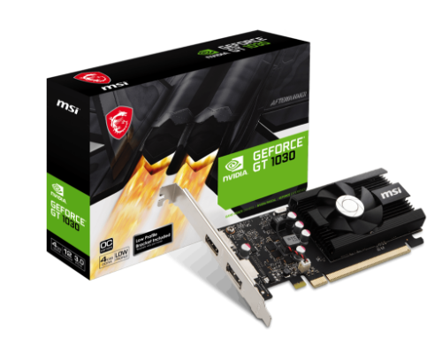 MSI GeForce GT 1030 4GD4 LP OC NVIDIA 4 GB GDDR4