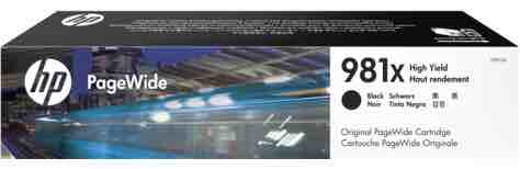HP 981X High Yield Black Original PageWide Cartridge