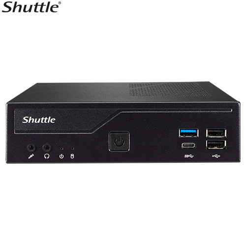 Shuttle Slim PC DH610 , S1700, 1x HDMI, 2x DP , 1x 2.5", 2x M.2, 2x LAN (Intel 1G + 2.5G), 2x COM, 24/7 permanent operation, incl. VESA