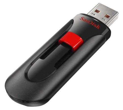 SanDisk UFM 32GB USB CRUZER GLIDE 3.0 USB flash drive USB Type-A 3.2 Gen 1 (3.1 Gen 1) Black, Red