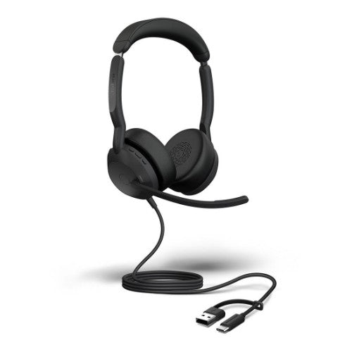 Jabra Evolve2 50 Headset Wired Head-band Office/Call center USB Type-C / USB Type-A Bluetooth Black