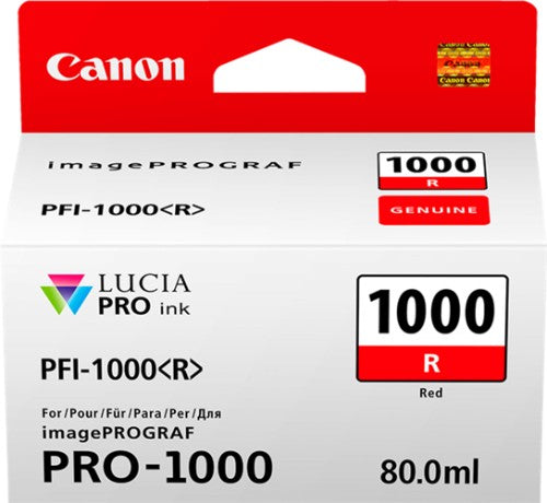 Canon PFI-1000R Red Ink Cartridge