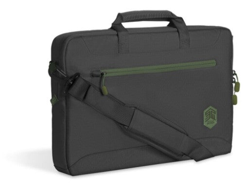 STM STM-117-393P-01 laptop case 40.6 cm (16") Briefcase Black, Green