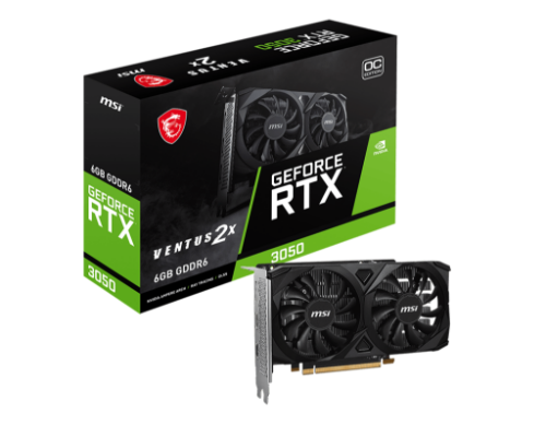 MSI VENTUS GeForce RTX 3050 2X E 6G OC NVIDIA 6 GB GDDR6