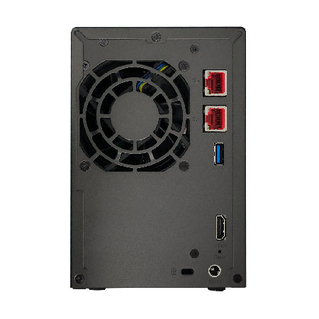 Asustor LOCKERSTOR 2 Gen2 + (AS6702T v2) NAS Desktop Intel® Celeron® N5105 4 GB DDR4 0 TB ADM Black