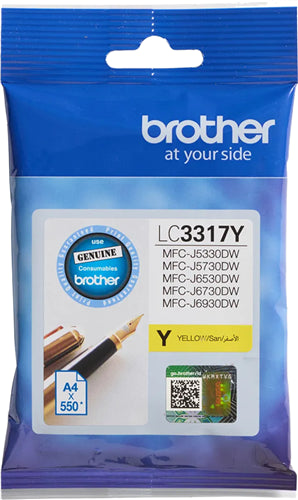 Brother LC3317Y ink cartridge 1 pc(s) Original High (XL) Yield Yellow