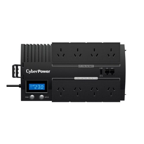 CyberPower BR1000ELCD uninterruptible power supply (UPS) Line-Interactive 1 kVA 600 W 8 AC outlet(s)