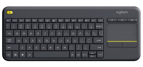 Logitech 920-007165 keyboard TV RF Wireless English Black
