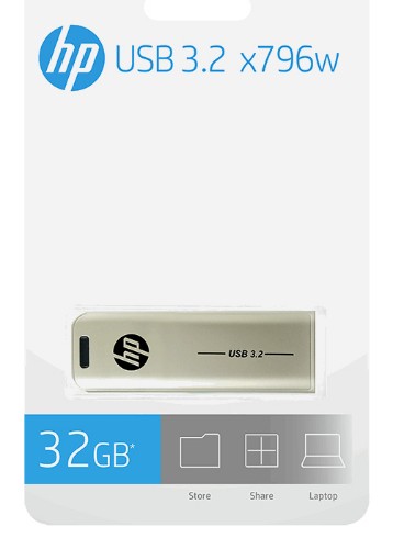 HP x796w USB flash drive 32 GB USB Type-A 3.2 Gen 2 (3.1 Gen 2) Silver