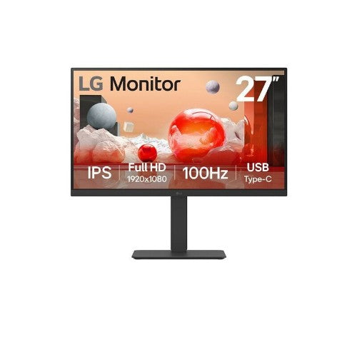 LG 27BA650-B computer monitor 68.6 cm (27") 1920 x 1080 pixels Full HD LCD Tabletop Black