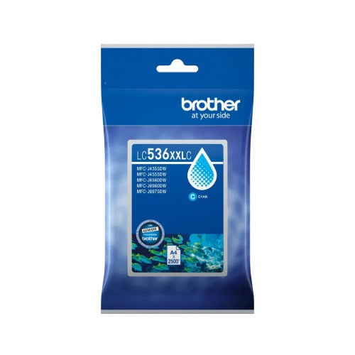 Brother LC536XXLC ink cartridge 1 pc(s) Original Extra (Super) High Yield Cyan
