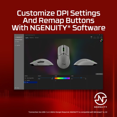 HyperX Pulsefire Haste 2 Pro - 4K Wireless Gaming Mouse