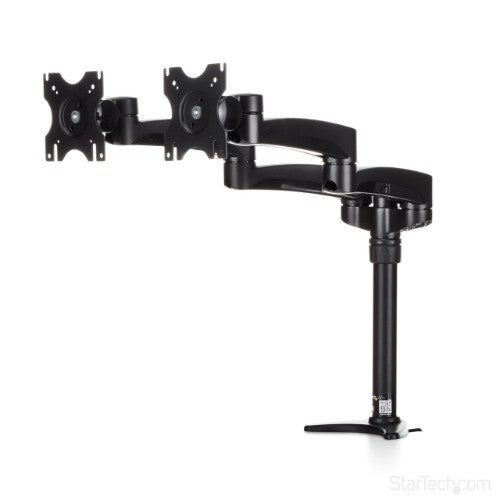 StarTech.com Desk-Mount Dual Monitor Arm - Articulating - For up to 24" (29.9lb/13.6kg) Displays