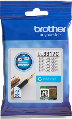 Brother LC3317C ink cartridge 1 pc(s) Original Cyan