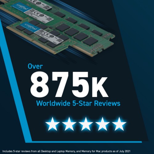 Crucial CT8G56C46U5 memory module 8 GB 1 x 8 GB DDR5 288-pin DIMM ECC