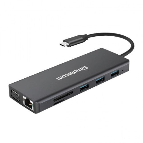 Simplecom CHN612 laptop dock/port replicator USB 3.2 Gen 1 (3.1 Gen 1) Type-C Black