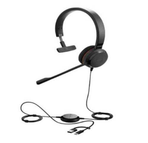 Jabra Evolve 30 II Headset Wired Head-band Office/Call center USB Type-C / USB Type-A Black