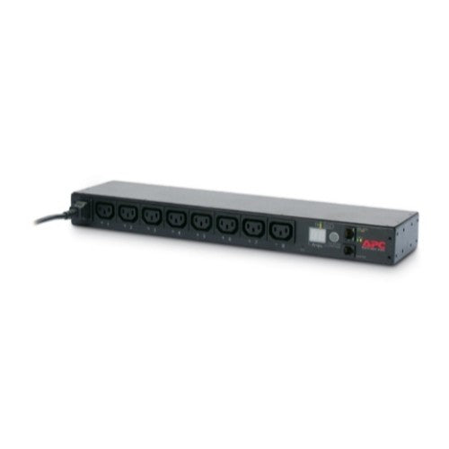 APC NetShelter Switched Rack PDU, 1U, 1PH, 2.3kW 230V 10A or 2.5kW 208V 12A, 8 C13 outlets, C14 cord