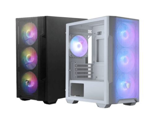MSI MAG Forge M100R Midi Tower Transparent, White