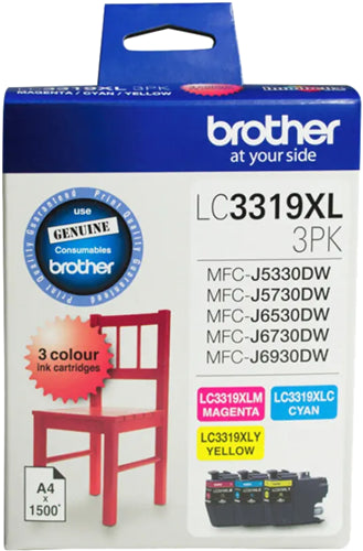 Brother LC3319XL ink cartridge 3 pc(s) Original Cyan, Magenta, Yellow