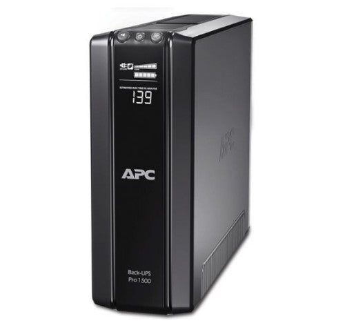 APC Back-UPS Pro, 1500VA/865W, Tower, 230V, 10x IEC C13 outlets, AVR, LCD, User Replaceable Battery