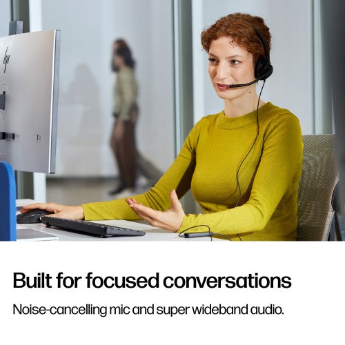 HP Poly Mission 415 Monaural USB Wired Headset Classic