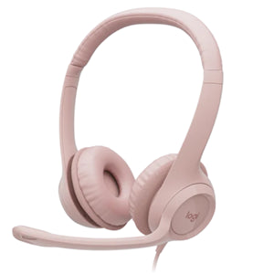 Logitech 981-001282 headphones/headset Wired Head-band Office/Call center USB Type-A Rose