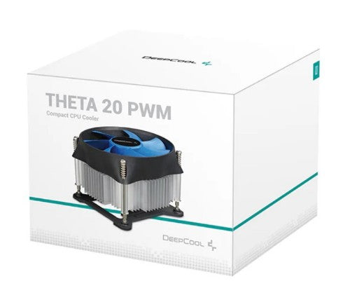 DeepCool Theta 20 PWM Processor Cooler 10 cm Aluminium, Black, Blue