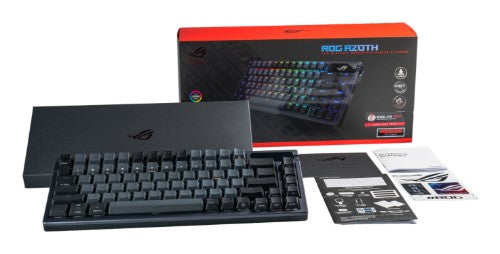 ASUS ROG AZOTH keyboard Gaming USB + RF Wireless + Bluetooth Black