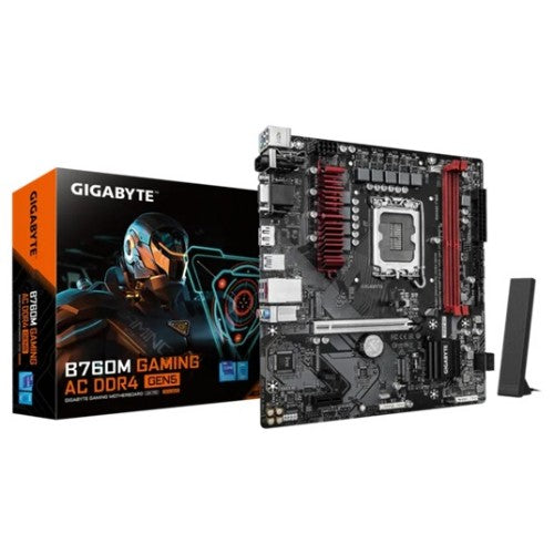 GIGABYTE B760M GAMING AC DDR4 GEN5 Intel B760 Express LGA 1700 micro ATX
