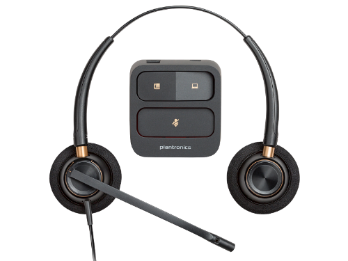 HP Poly EncorePro 520 Binaural Headset +Quick Disconnect
